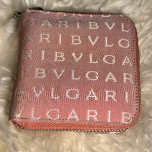 BVLGARI logo mania zipper wallet